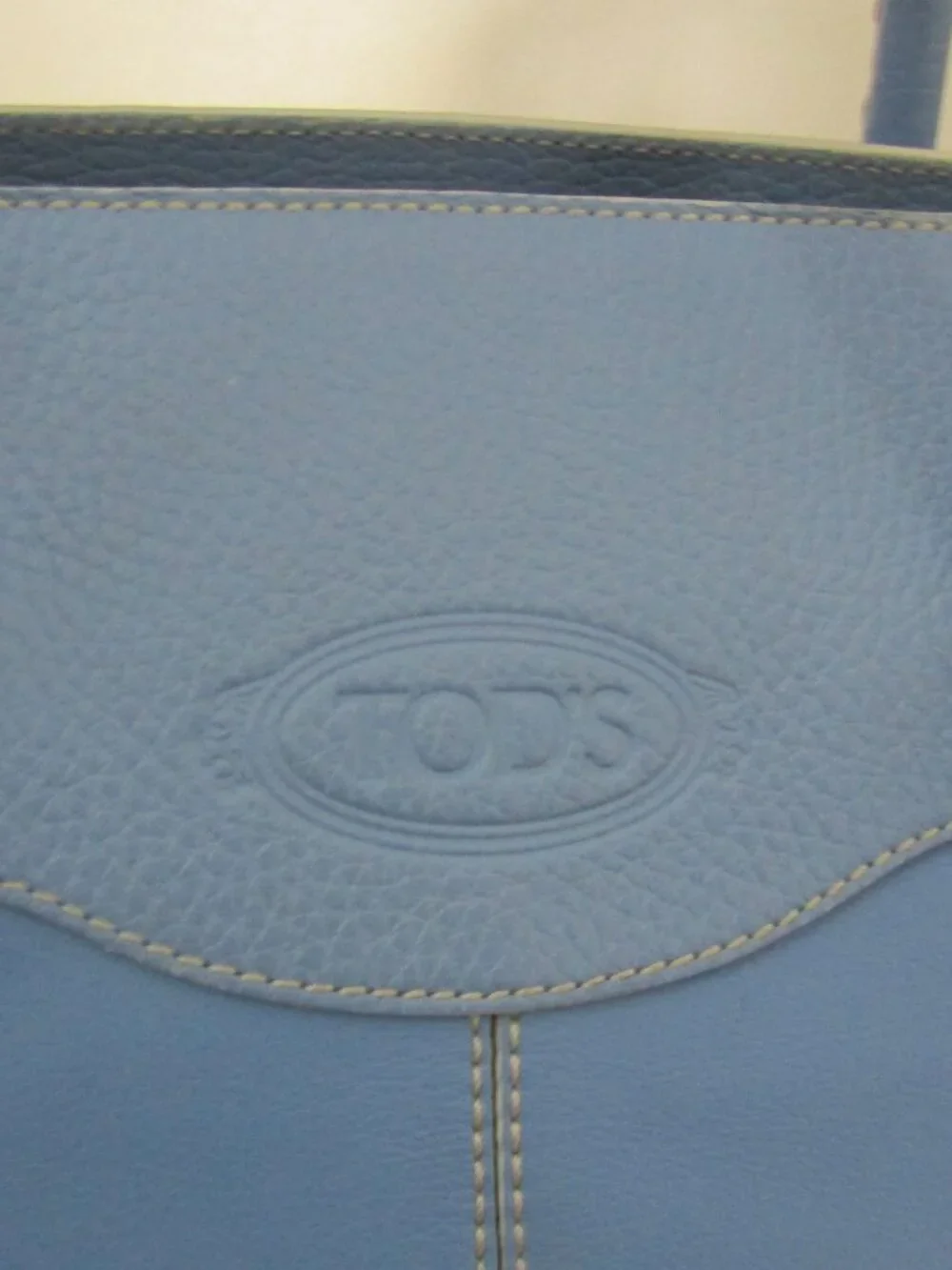 Tod's Powder Blue Leather Tote - Picture 6 of 16